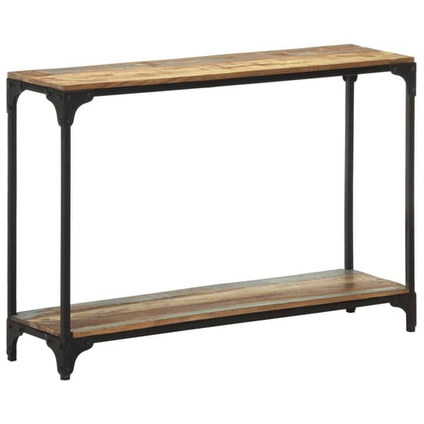 konsolbord 110x30x75 cm massivt genbrugstræ