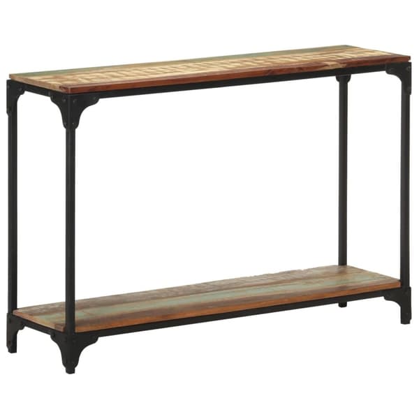 konsolbord 110x30x75 cm massivt genbrugstræ