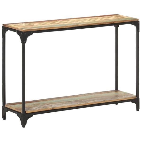 konsolbord 110x30x75 cm massivt genbrugstræ