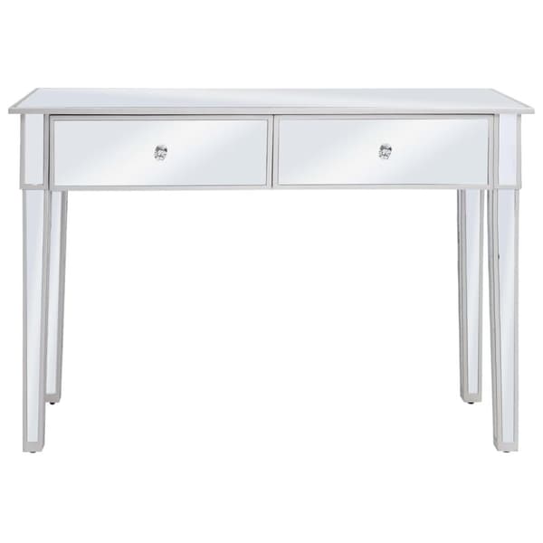 Peilikoristeltu konsolipöytä MDF ja lasi 106,5x38x76,5 cm