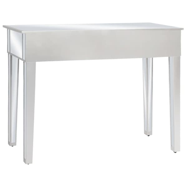 Peilikoristeltu konsolipöytä MDF ja lasi 106,5x38x76,5 cm