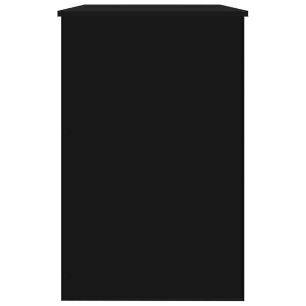 Työpöytä musta 100x50x76 cm tekninen puu