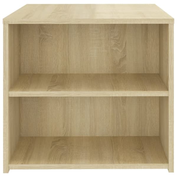 sidebord 50x50x45 cm konstrueret træ sonoma-eg
