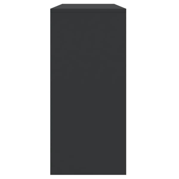 konsolbord 100x35x76,5 cm konstrueret træ sort