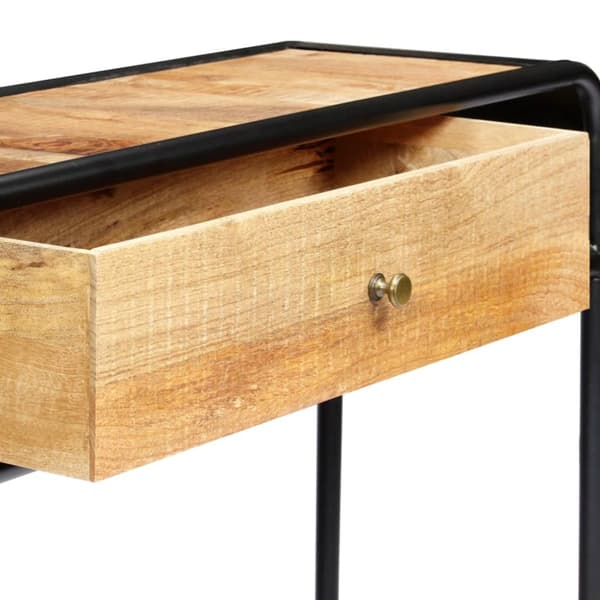 konsolbord 118 x 30 x 75 cm massivt mangotræ