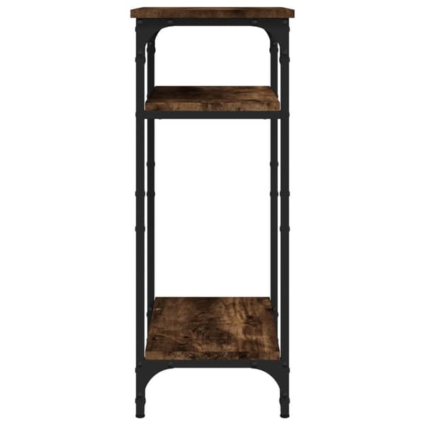 Soffbord rökfärgad ek 40x30x75 cm konstruerat trä