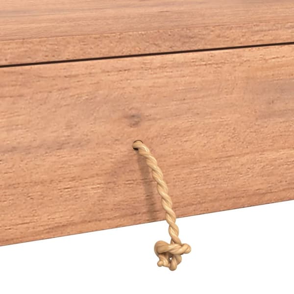 konsolbord 90x35x75 cm massivt teaktræ