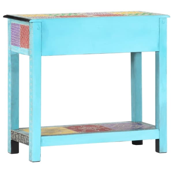 håndmalet konsolbord 80x35x75 cm massivt mangotræ