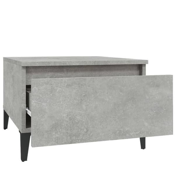 sidebord 50x46x35 cm konstrueret træ betongrå