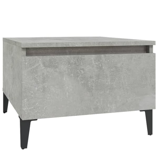 sidebord 50x46x35 cm konstrueret træ betongrå