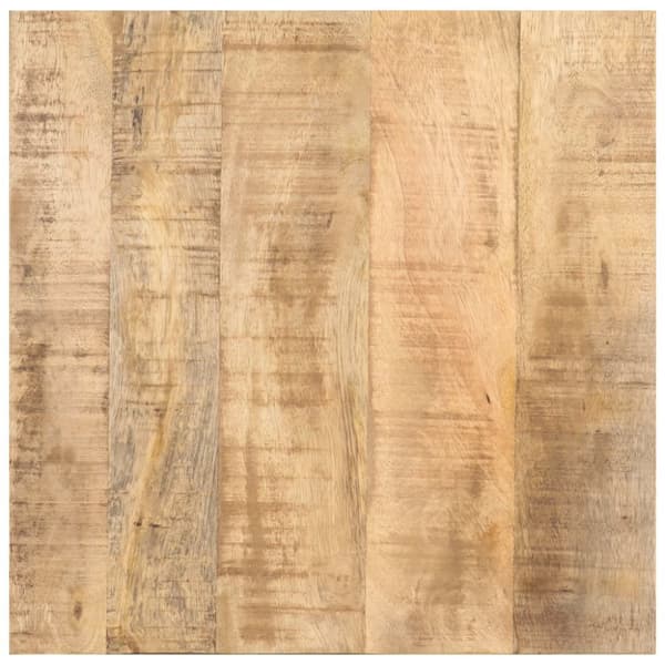 Sidobord med hjul 40x40x42 cm grovt mangoträ
