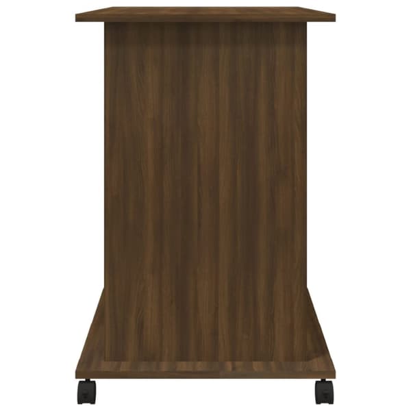 Tietokonepöytä ruskea tammi 80x50x75 cm tekninen puu