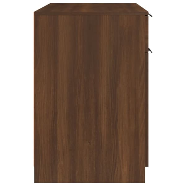 Skrivbord brun ek 100x50x75 cm konstruerat trä