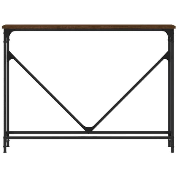Konsolipöytä ruskea tammi 102x22,5x75 cm tekninen puu