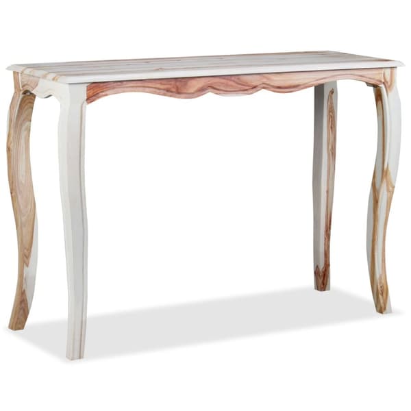 konsolbord massivt sheeshamtræ 110 x 40 x 76 cm