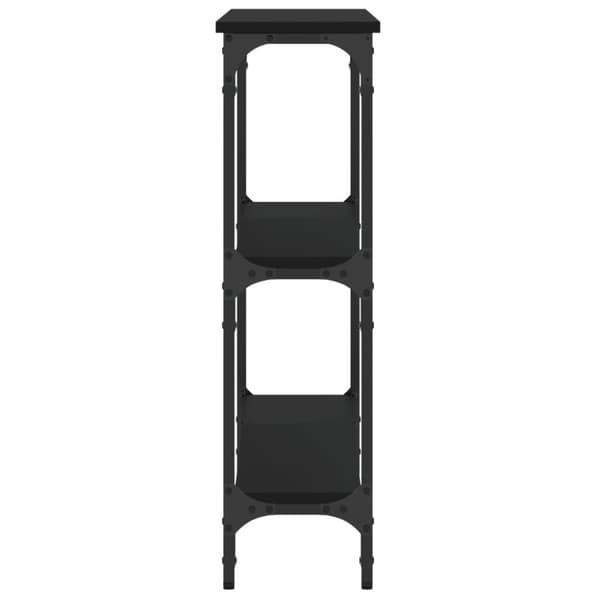 Konsolbord svart 100x22,5x75 cm konstruerat trä