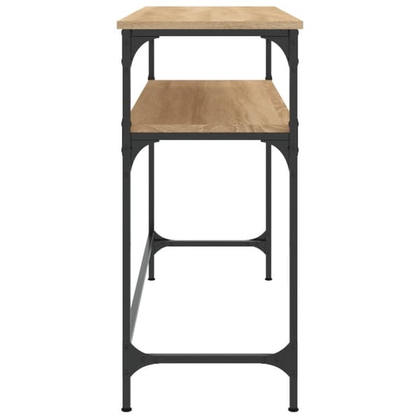 konsolbord 100x35,5x75 cm konstrueret træ sonoma-eg