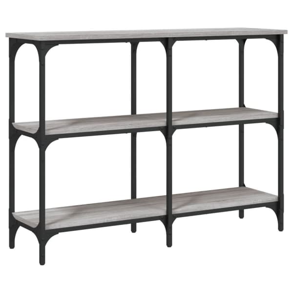 konsolbord 100x29x75 cm konstrueret træ grå sonoma-eg