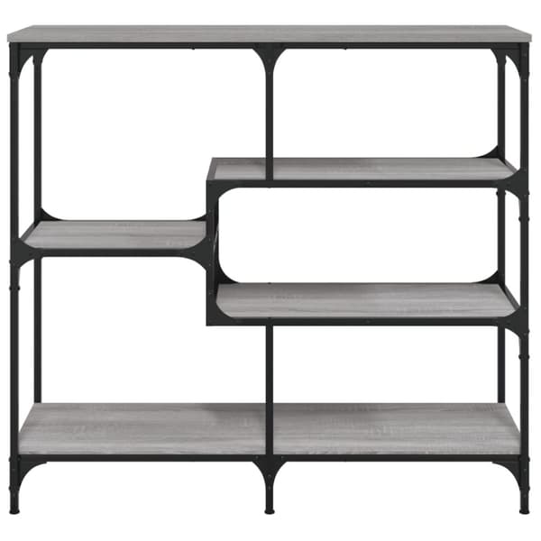 konsolbord 103x32x95 cm konstrueret træ grå sonoma-eg