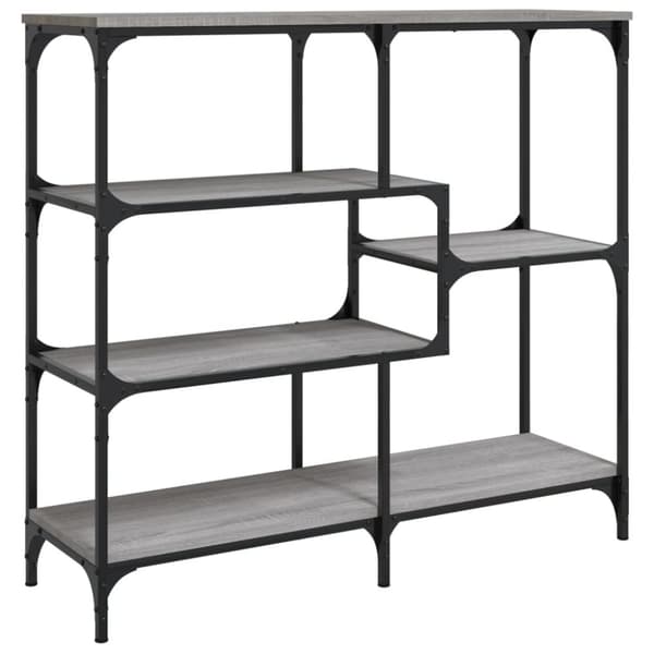 konsolbord 103x32x95 cm konstrueret træ grå sonoma-eg