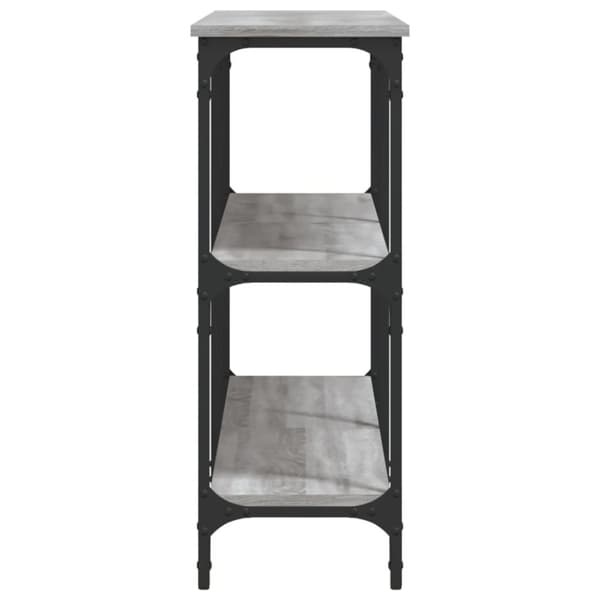 konsolbord 150x29x75 cm konstrueret træ grå sonoma-eg