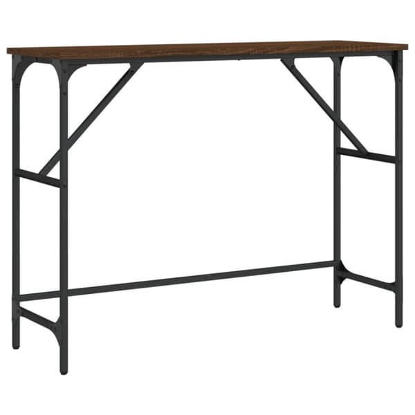 Konsolipöytä ruskea tammi 100x32x75 cm tekninen puu