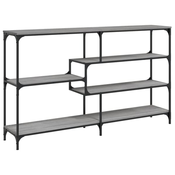 konsolbord 160x32x95 cm konstrueret træ grå sonoma-eg