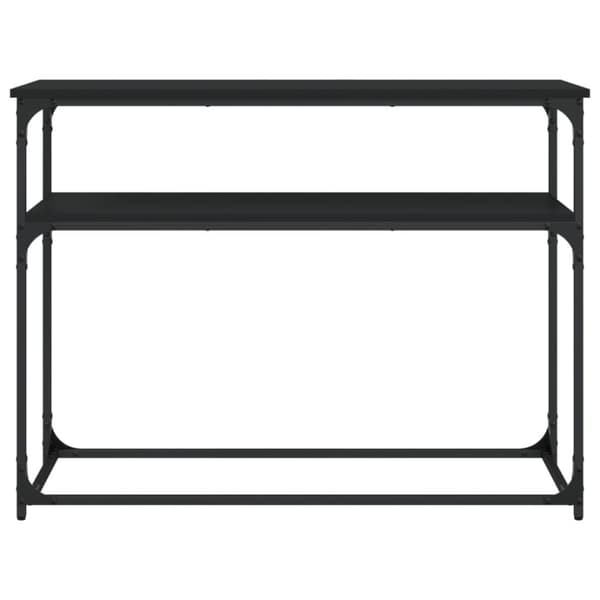Konsolipöytä musta 100x35,5x75 cm tekninen puu