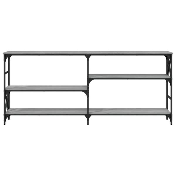 konsolbord 180x29x76,5 cm konstrueret træ grå sonoma-eg