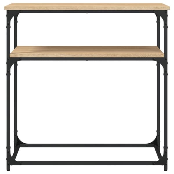 konsolbord 75x35,5x75 cm konstrueret træ sonoma-eg