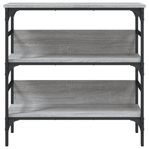 konsolbord 75x32x75 cm konstrueret træ grå sonoma-eg