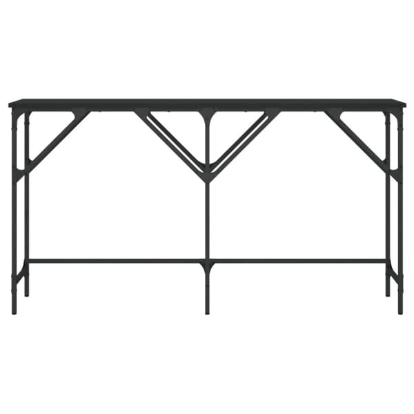 Konsolbord svart 140x29x75 cm konstruerat trä