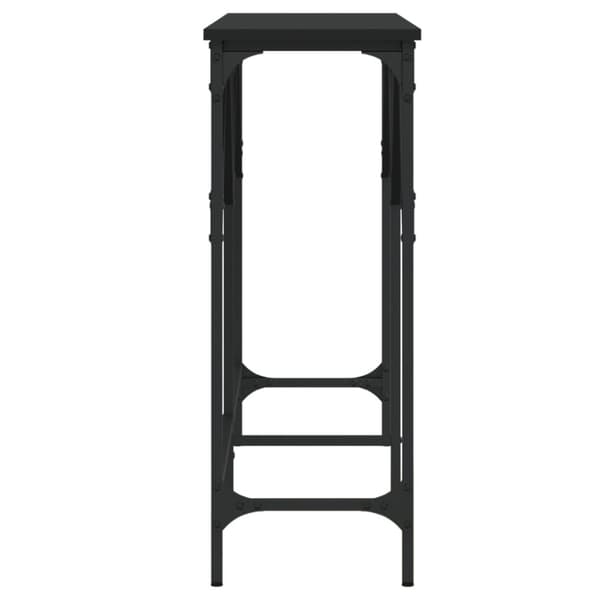 Konsolbord svart 140x29x75 cm konstruerat trä