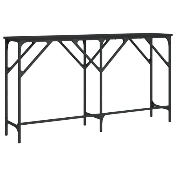 Konsolbord svart 140x29x75 cm konstruerat trä