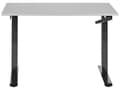 Pikkukuva 4 / 7: Työpöytä harmaa/musta 120 x 72 cm lastulevy teräs runko säädettävä pöytätaso kampi moderni