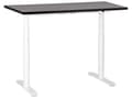 Miniatyrbilde 1 av 8: Elektrisk justerbart skrivebord Svart bordplate Hvit stålramme 120 x 72 cm Sitt- og ståbord Runde føtter Moderne design