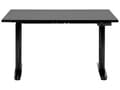 Miniatyrbild 4 av 8: Elektriskt justerbart skrivbord Svart bordsskiva Svart stålram 120 x 72 cm Sitt- och ståbord Runda fötter Modern design
