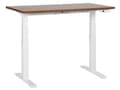Miniatyrbillede 1 af 8: Hæve Sænkebord Sort Træ og Stål Stel 120 x 72 cm Lille Ergonomisk Justerbar Elektrisk Skrivebord til Hjemmet Kontor Værelse Moderne Design