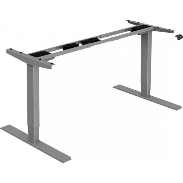 Elfen Ergodesk Basic II -skrivbordsstom, grå