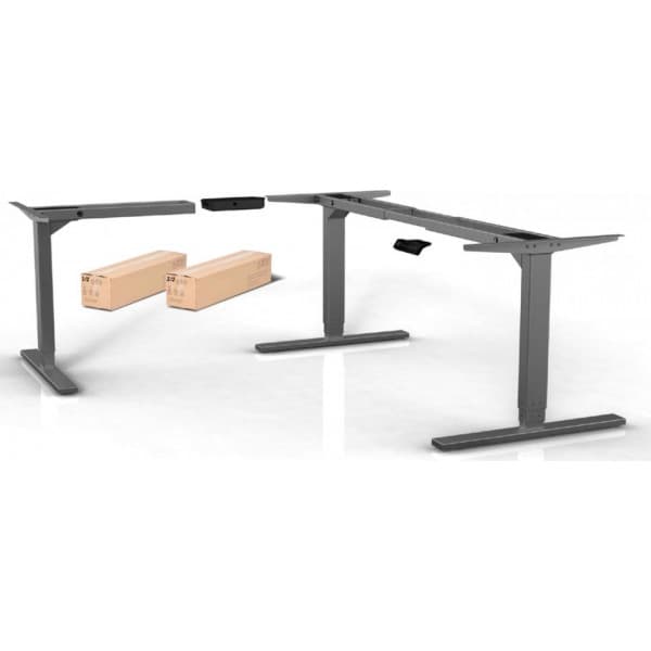 Elfen Ergodesk Pro Upgradekit -lisäjalka, musta