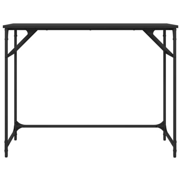 Työpöytä musta 100x45x76 cm tekninen puu ja jauhemaalattu teräs