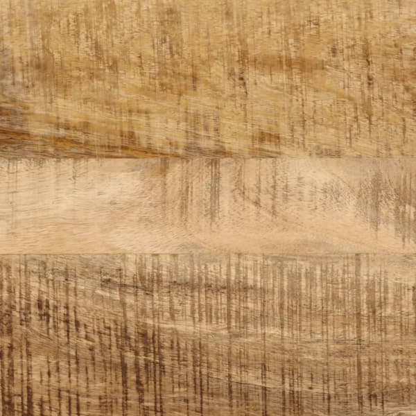 konsolbord 110x30x75 cm massivt ru mangotræ og jern