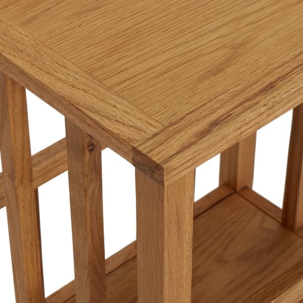magasinstativ 45x35x55 cm massivt egetræ