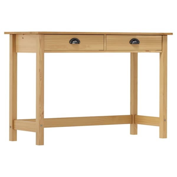 konsolbord Hill med 2 skuffer 110x45x74 cm massivt fyrretræ