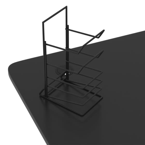 gamerbord 90x60x75 cm Y-formede ben sort
