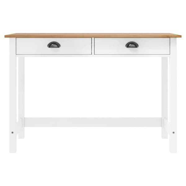 konsolbord Hill med 2 skuffer 110x45x74 cm massivt fyrretræ