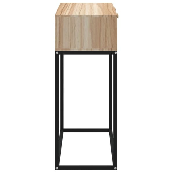 konsolbord 80x30x75 cm konstrueret træ og jern
