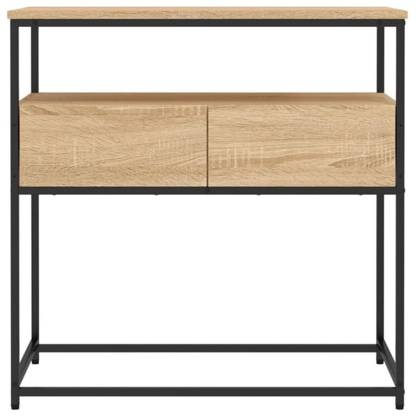 konsolbord 75x40x75 cm konstrueret træ sonoma-eg