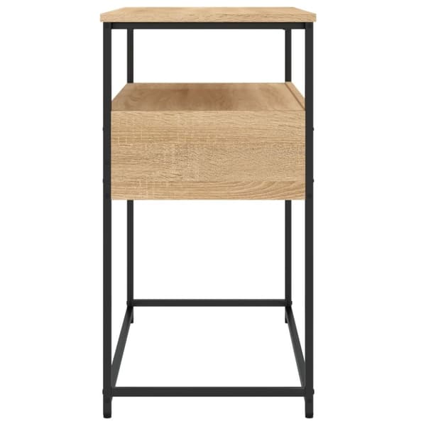 konsolbord 75x40x75 cm konstrueret træ sonoma-eg