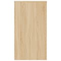 Miniatyrbillede 6 af 8: skrivebord 90x40x72 cm konstrueret træ sonoma-eg